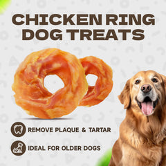 KUADELRO Higiene dental: anillos de pollo ayudan a la masticación y cuidado bucal.