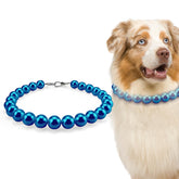 Collar KUDES de perlas de 20 mm para perros, estilo elegante para salidas.