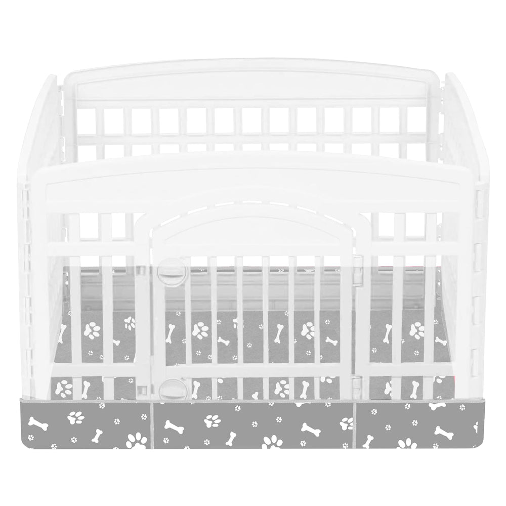 Base Kumouarts para corral de perros de 36 pulgadas, estable y protege el suelo.