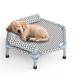 Kuntrust cama ortopédica para perros pequeños con elevación estable y soporte.