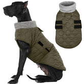 Kuoser capa exterior para perro grande, cálido abrigo para paseos en frío.