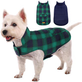 Kuoser cazadora para perro pequeño verde XS, vista frontal y protección contra el frío