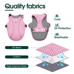 Instrucciones de uso del chaleco Kuoser: remojo en agua para enfriamiento gradual
