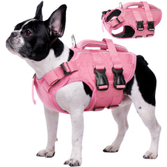 Kuoser chaqueta salvavidas perro, frontal con ajuste para natación segura