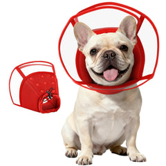 Cono Kuoser para perro mediano postoperatorio evita lamidas.