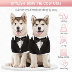 Kuoser esmoquin para Navidad y Noche de brujas, estilo festivo para tu mascota.