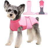 Kuoser Recovery Suit para perros, torso protegido tras cirugía con material suave.
