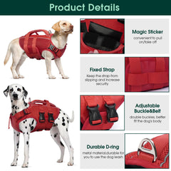 Kuoser salvavidas para perro con reflector para mayor visibilidad