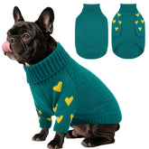 Kuoser suéter para perro mediano visto de frente, ideal para paseos fríos.