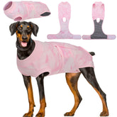 Traje Kuoser de recuperación para perro en rosa, cómodo para la recuperación.