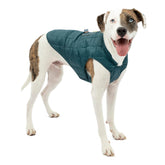 Kurgo Loft Chaqueta para perros, vista frontal, abrigando al perro en paseos fríos