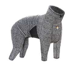 Kurgo Stowe Capa Base para Perro, dorso visible, mantiene al perro cálido durante paseos fríos.
