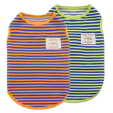 KYEESE camiseta a rayas para perros pequeños, vista frontal, cómodo para paseos