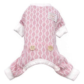 KYEESE pijama para perros, vista frontal de 4 patas, cómodo y adaptable.