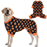 Pijama KYEESE para perros Halloween calabaza, ideal para sesiones de fotos festivas.