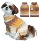 KYEESE sudadera para perro con tejido en trenza y cuello alto para mayor calidez