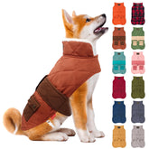 KYEESE abrigo para perro, vista frontal, ideal para paseos en frío.