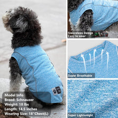 Parte trasera de la camiseta KYEESE para perro, tela transpirable.