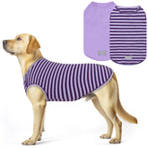 KYEESE camisas para perro con rayas suaves, vista frontal para un look diario cómodo.