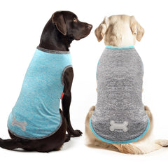 Camiseta KYEESE para perro con etiqueta reflectante para paseos nocturnos.