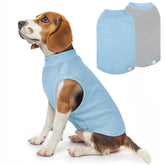 KYEESE camiseta perro azul con tejido waffle transpirable para uso diario.