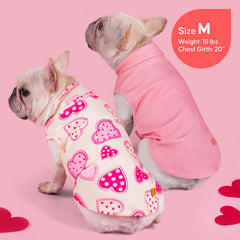 KYEESE diseño con corazones, ideal para paseos festivos con tu mascota