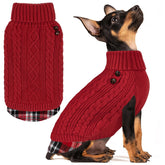 KYEESE suéter canino, frente visible, ideal para mantener caliente durante paseos.
