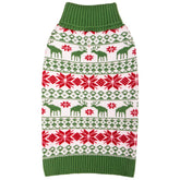 KYEESE perro suéter navidad dorso: diseño festivo que mantiene abrigado a tu perro.