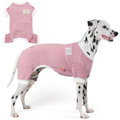 KYEESE pijama perro rayas frente, ajuste cómodo para dormir.