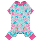 Pijamas KYEESE para perro con terciopelo y flamenco, cómodo para noches frías.