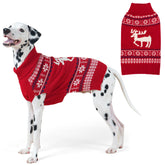 KYEESE sudadera para perros con motivo de renos y cuello alto, estilo navideño para frío