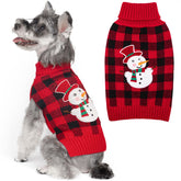 KYEESE sudadera para perro con muñeco de nieve en espalda, ideal para fiestas.
