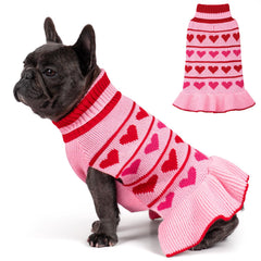 KYEESE sudadera para perro con corazón, ideal para San Valentín y paseos.