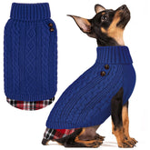 KYEESE sudadera para perro con cuello alto, ideal para paseos fríos.