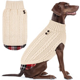 KYEESE sudadera-perro-tejido-elastico-cuello-alto para calor y comodidad.