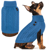KYEESE sudadera perro cuello alto, cálida para días fríos.