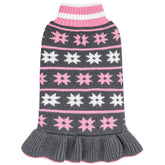 KYEESE suéter para perro pequeño frontal con copos de nieve, calidez para paseos.