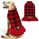KYEESE suéter navideño para perro mediano, cálido y festivo para paseos.