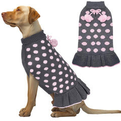 KYEESE vestido-sudadera-perro con lunares para salidas con estilo