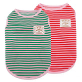 Camisetas KYEESE rayadas para perros pequeños, ligeras y cómodas para días frescos.