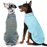 KYEESE dos piezas sudadera para perro sin mangas en azul, calor sin restringir movimiento