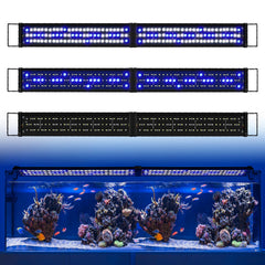 Luz de acuario KZKR con control remoto para un ambiente natural.
