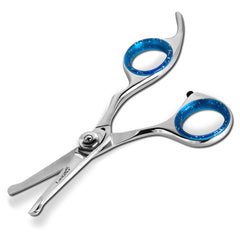 Tijeras Laazar para perros con corte recto, ideal para el rostro.