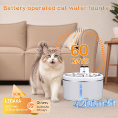 Bebedero LABEKA de 3 L ideal para hogares con varias mascotas.