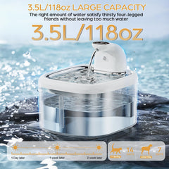 LABEKA fuente de 3,5 L con gran capacidad para evitar recargas.