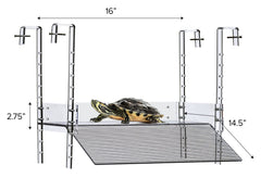 LaBrinx Designs plataforma tortuga acuario ajustable, soporte resistente para exploración