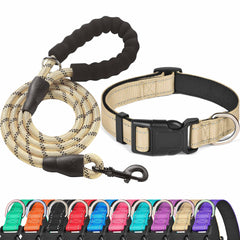 Collar Ladoogo reflectante con neopreno acolchado para mayor comodidad.
