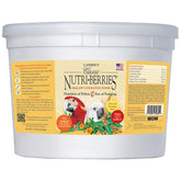 Lafeber's Nutri-Berries para guacamayo en tubo de 3,5 lb, ideal para forraje diario.