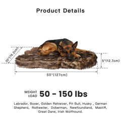 Laifug Cama perro grande con funda desmontable para facilitar la limpieza.