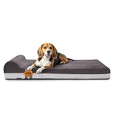 Laifug cama ortopédica para perros con espuma memoria, soporte suave para articulaciones.